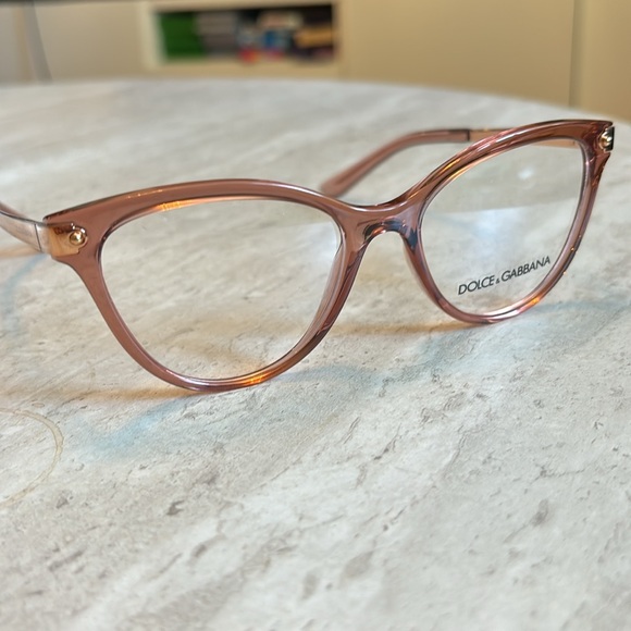 Dolce & Gabbana NWT Women's DG5042 Eyeglasses
52-17-140 Transparent Pink - Picture 7 of 7